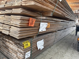 Ca. 72x Douglas Wisselsponning/Halfhoutsrabat, 18x190mm, lengte 500cm